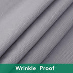 Biscaynebay Textured Fabric Square Tablecloths 70x70 Inches, Silver Grey Water Resistant Spill Proof Card Table Cloth Folding Table Cover for Dining, Kitchen, Wedding and Parties, Machine Washable