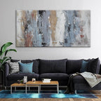 YISXINOAG Abstract Wall Art For Living Room Colorful Canvas Art Wall Decor Large Teal Blue White Wall Art Office Decor Abstract Painting For Home Bedroom Hotel Artwork 29x58 Inch