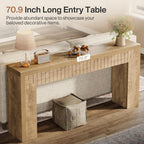 Tribesigns 70.9-Inch Extra Long Console Table for Entryway, Narrow Sofa Table Behind Couch, Suitable for Hallway, Foyer, Living Room