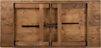 Flash Furniture Hercules Series 7' x 40" Rustic Solid Pine Folding Dining Table, Rectangular Antique Farmhouse Dining and Event Extension Table