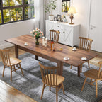 70-106" Expandable Dining Table, Wood Extendable Room Table, Long Kitchen Table for Dining Room