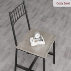 Dining Table Set for 4, Kitchen Table and Chairs for 4 with Wine Rack, Rectangular Dining Room Table Set with Bench, 4 Piece Dining Table Set for Small Space, Apartment, Retro Gray