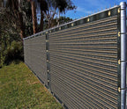 Ifenceview 6'x1' to 6'x100' Brown Shade Cloth Panels Fence Privacy Screen Fabric Mesh Net for Construction Site Yard Driveway Garden Railing Pool Balcony Canopy Awning 160 GSM (6' x 54')