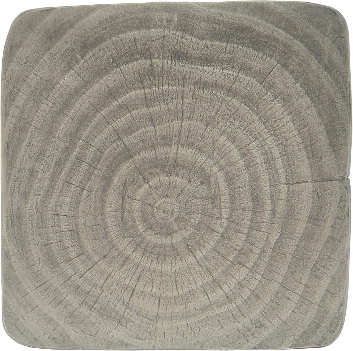 MGO Twist Shape Side Table for Indoor Outdoor, 16 Inch Modern Spiral End Table with Wood-Like Texture, Accent Table for Living Room Patio, No Assembly Required (Grey)