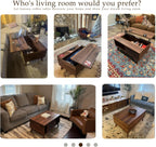 HAIOOU Lift Top Coffee Table with Storage for Living Room 35.4" Walnut