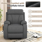 Power Lift Recliner Chair for Elderly with Remote Control - Heavy Duty 330 lbs Snowflake Velvet Fabric, Compact Electric Lift Chair for Seniors Small Spaces Living Room Bedroom