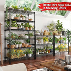 REIBII 6 Tier Wire Shelving,1800LBS Storage Shelves Metal Shelves for Storage Rack,75''H Adjustable Garage Shelving Heavy Duty Shelving Units Pantry Shelf Kitchen,75''HX35.5''WX18''D