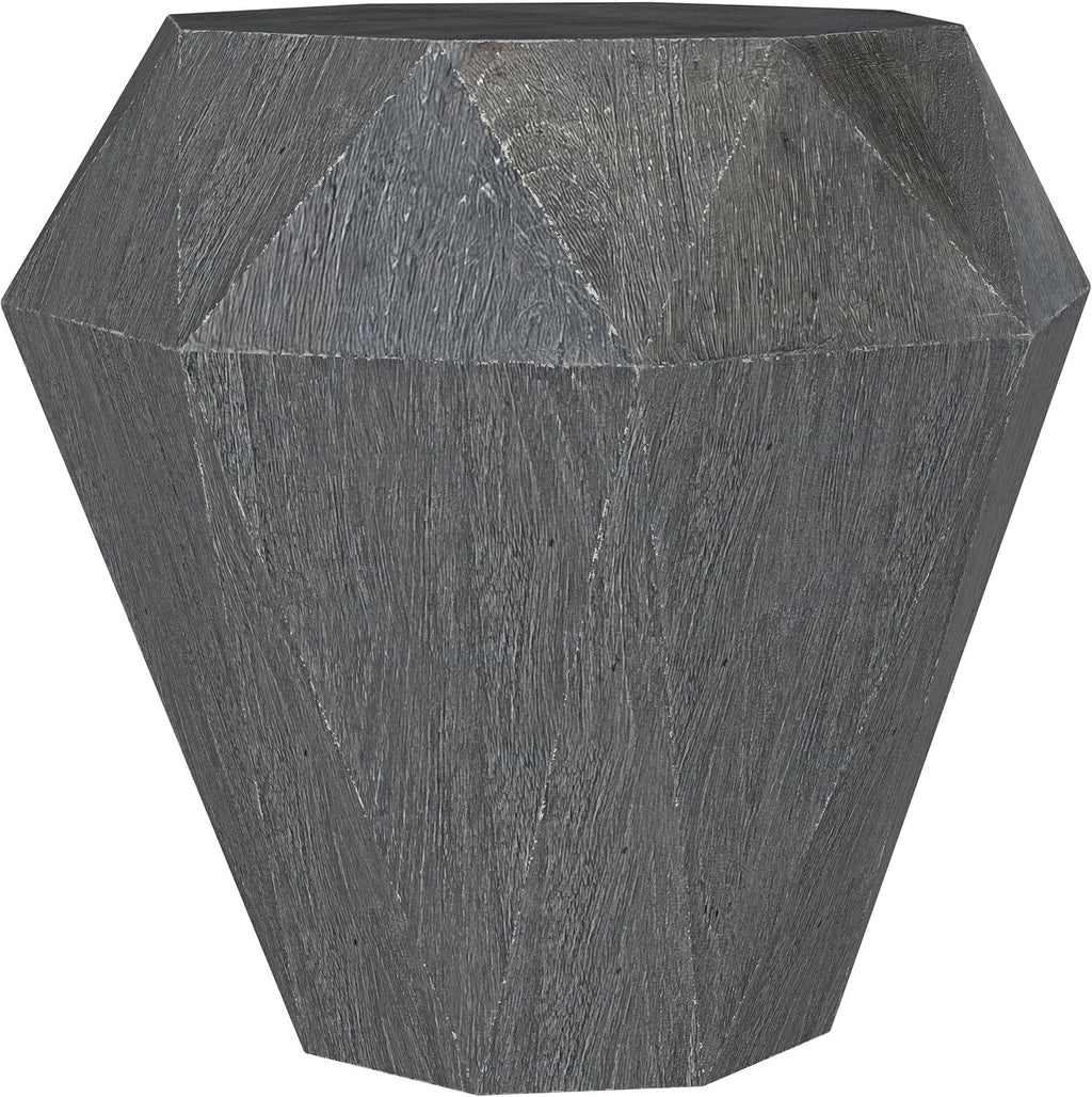 Coaster Home Furnishings - Jacinto - Solid Mango Wood - 19.5-Inch Octagonal Side Table with Geometric Design, Plastic Glides and Space-Saving Build - Living Room and Entryway - Gray - 931159