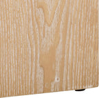 SAFAVIEH Home Collection Baraki Modern Bleached White Pedestal End Table (Fully Assembled)