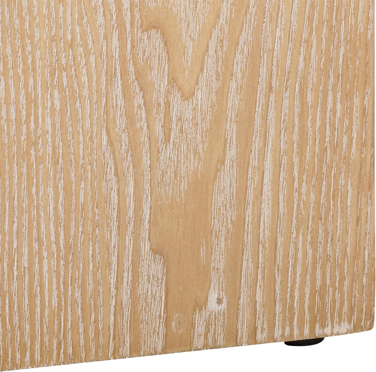 SAFAVIEH Home Collection Baraki Modern Bleached White Pedestal End Table (Fully Assembled)