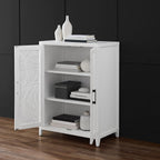 Crosley Furniture Milo Stackable Pantry Storage Cabinet with Shelves, Kitchen, Dining, or Laundry Room, White