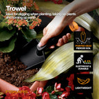 Fiskars FiberComp Hand Trowel, Gardening Hand Tool for Yard & Lawn Care