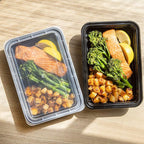 Igluu Meal Prep Containers [30 pack] 1 Compartment with Airtight Lids - Plastic Food Storage Bento Box - BPA Free - Reusable Lunch Boxes - Microwavable, Freezer and Dishwasher Safe (28 oz)