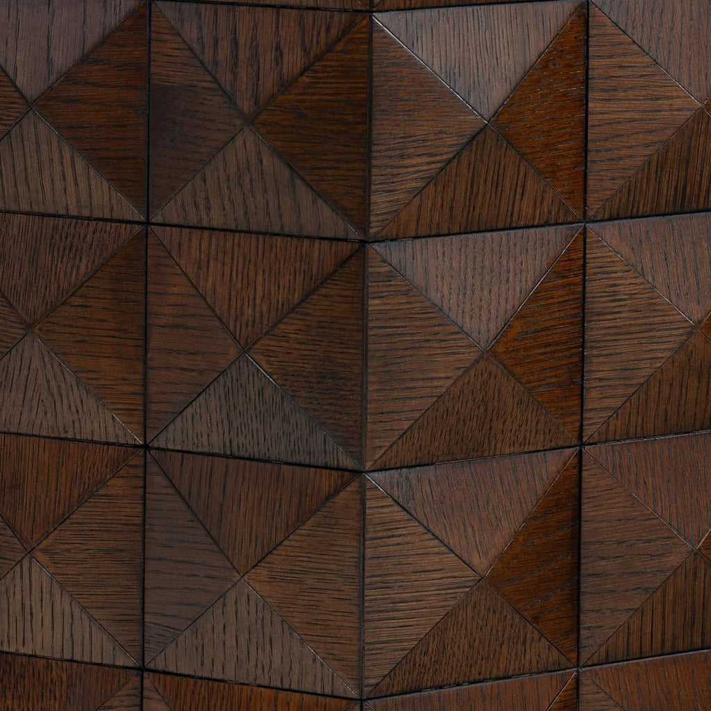 SAFAVIEH Couture Collection - Patty Walnut Accent Table, Octagonal Side Table, Carved Design, Fully Assembled (SFV7252B)