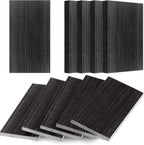 Tondiamo Patio Chair Spring Plates Black Swivel Rocker Fiberglass Spring Plates Replacement Parts for Universal Outdoor Patio Furniture, 5 x 2.5 x 0.25 Inch(Black,10 Pieces)