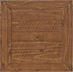 Monterey Farmhouse Rustic End Table, Solid Pine Wood Coastal Side Table with Drawer and Shelf. Black and Honey.