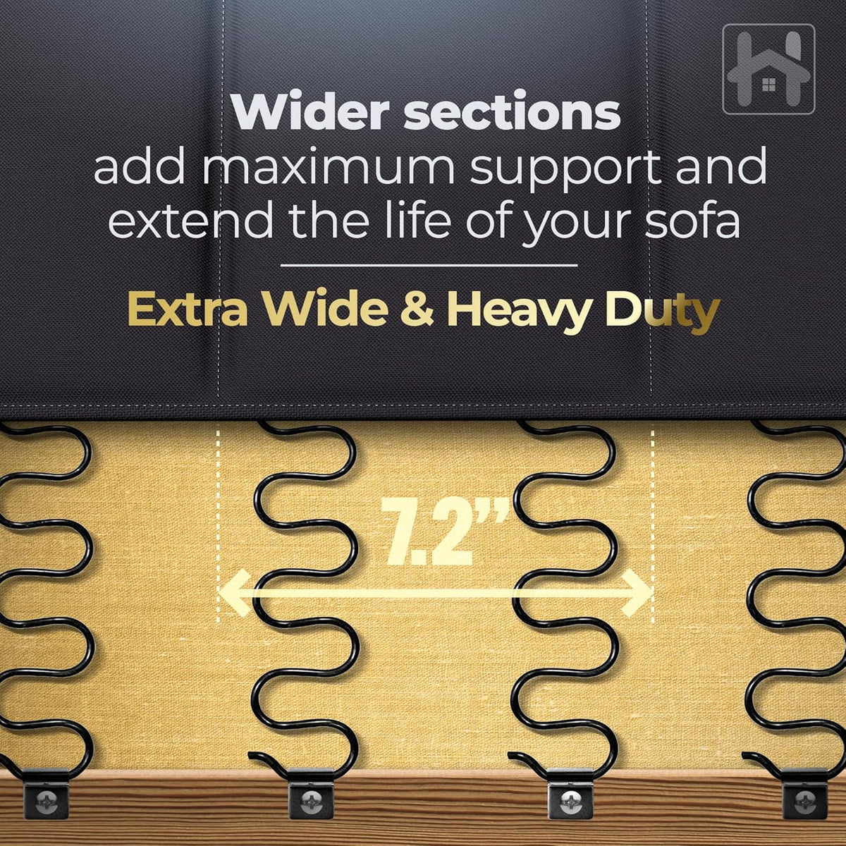 Golden Home Essentials Heavy Duty Couch Support for Sagging Cushions – 35in x 72in Extra Wide Sofa Cushion Board - Anti-Slip Sofa Cushion Support Board | Breathable Material
