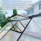 6x6 FT Greenhouse for Outdoors,Green House for Outside,Dark Gray