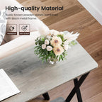 41.3” Narrow Console Table with 2-Tier Open Shelves, Farmhouse Sofa Table for Entryway, Hallway or Living Room, Space-Saving Storage Table for Behind Couch,Gray