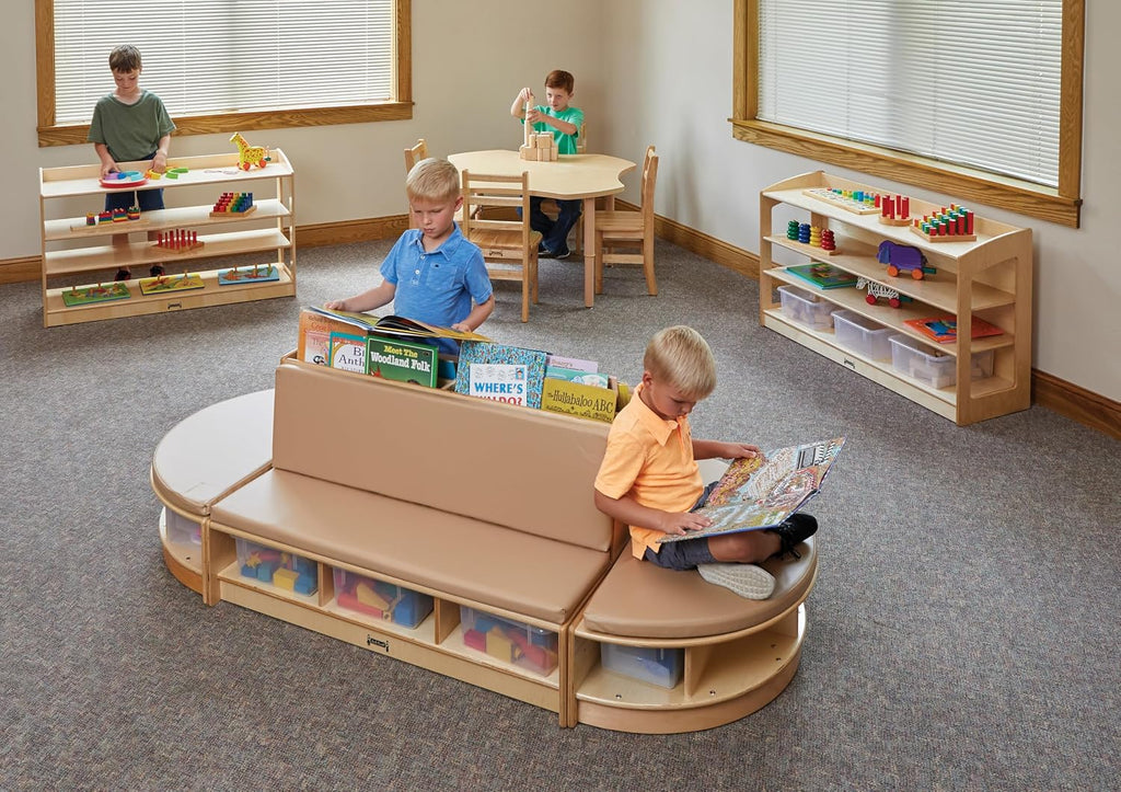 Jonti-Craft 37430JC Read-a-Round Couch, Wheat