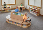 Jonti-Craft 37430JC Read-a-Round Couch, Wheat