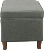 HomePop 24" Storage Ottoman - Gray