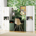67" Tall Pantry Cabinet, Kitchen Pantry Storage Cabinet with Doors and Shelves, Slim Freestanding Storage Cabinet, Metal Utility Cabinet with Adjustable Shelves, Cord Hole, Reversible Door, White