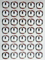 Custom Stickers for Weddings, Birthdays & Businesses - Personalized Labels with Your Logo - Waterproof, Fade and Heat Resistant - Pack of 100-1000 (Wreath O, 3 Inch)