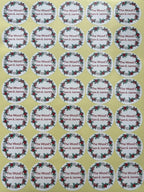 Custom Stickers for Weddings, Birthdays & Businesses - Personalized Labels with Your Logo - Waterproof, Fade and Heat Resistant - Pack of 100-1000 (Wreath I, 3 Inch)