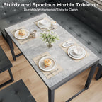 XIAO WEI Corner Dining Table Set for Small Spaces, 70 Inch Breakfast Nook with Storage Banquette, 5 Piece Dining Set with Upholstered Bench, Modern Grey