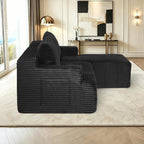 96" Sectional Sofa Cloud Couch with Deep Seat, Modern L-Shape Compressed Sofa Couch with Right Facing Chaise,Upholstered Couches for Living Room