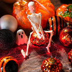 Halloween Tree Ornament Decorations Indoor, 12-Pack Pumpkin Decorative Hanging Ball Ornaments Set for Halloween Christmas Tree, Holiday Party Indoor Home Decor