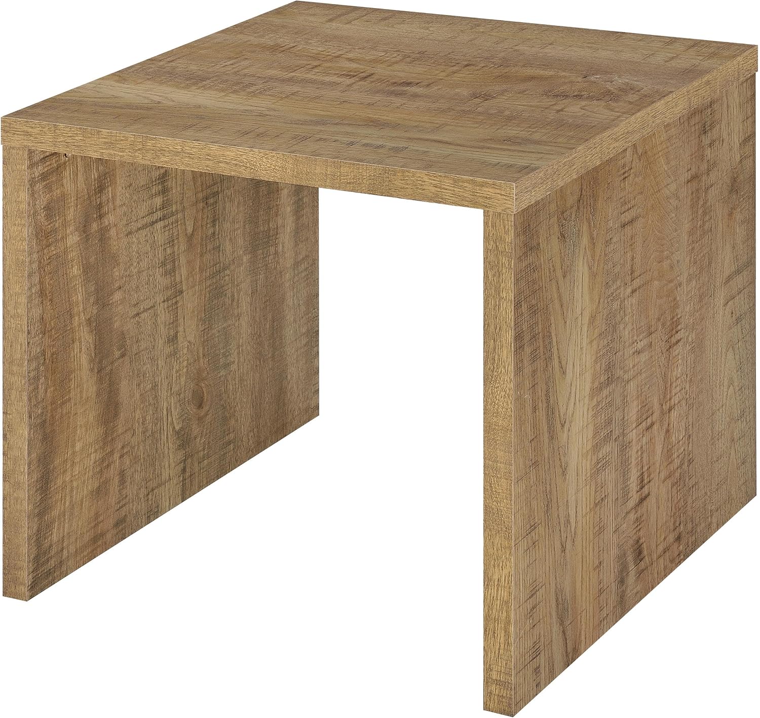 Coaster Home Furnishings - Canoga - Wood - End Table with Square Flat Top, U-Shaped Frame and Rustic Style - Living Room - 23.5-Inch - Mango - 706357