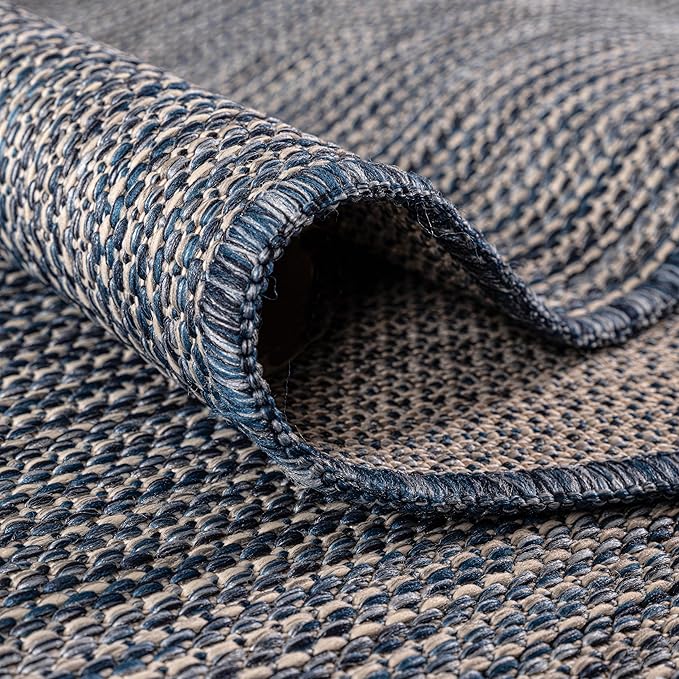Keen Home Design Terrace Outdoor Area Rug - 5x8 Washable Indoor/Outdoor Rug for Patio, Kitchen, Balcony, Beach, Garden, Deck and Porch, Size: 5'3"x7'7"