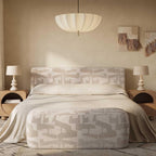 Tov Furniture Graceland 54" Cream Performance Jacquard Bench