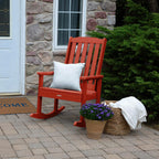 Highwood Lehigh Rocking Chair, Rustic Red