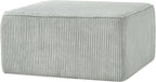 Christopher Knight Home Kyle Corduroy Woven Upholstery Square Ottoman, Living Room Sofa Ottoman with Wood Frame, Comfy Seating Experience with Dense Foam Padding, Non-Marking Foot Caps, Muted Green