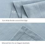 maxmill Lux Faux Linen Tablecloth with Slubby Yarn Textured Weaves Wrinkle Free Anti-Shrink Soft Table Cloth for Kitchen Dining Tabletop for Outdoor and Indoor Use Rectangle 60 x 84 Inch Slate Blue