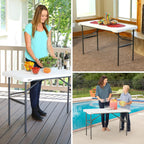 LIFETIME 280478 Commercial Nesting Folding Table, 4-Foot