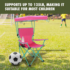 Canopy Chair with Safety Lock, Pink/Green, 125 lb. Capacity