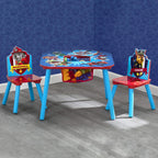 Delta Children Kids Table and Chair Set with Storage (2 Chairs Included) - Ideal for Arts & Crafts & Kids Easel and Play Station – Ideal for Arts & Crafts