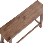 Boraam Sonoma Counter Height Backless Bench - Barnwood Wire-Brush Finish