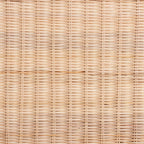 Bali & pari Weyman Scalloped Rattan End Table with Removable Tray Top - Handwoven Rattan Accent Table with Shelf, Coastal Boho Style Side Table for Living Room or Bedroom