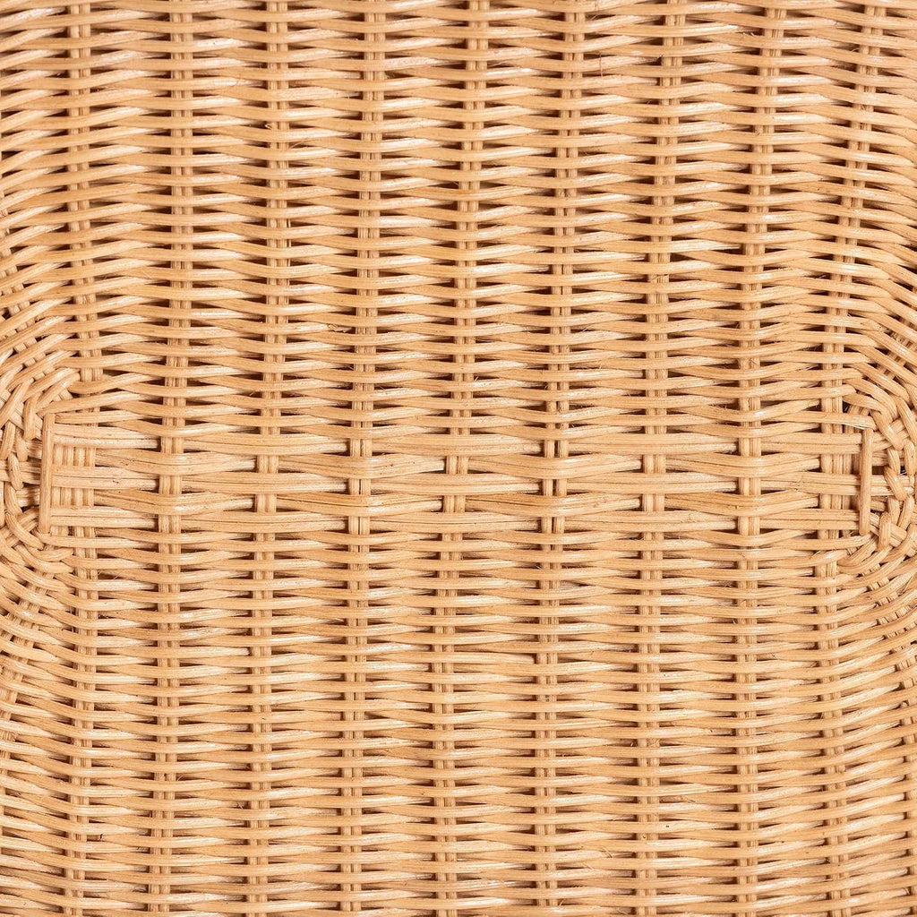 Bali & pari Elissa Bohemian Light Honey Rattan Elephant End Table