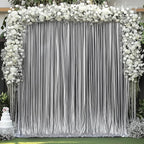 30x10 ft Wrinkle Free Black Silver Sequin Backdrop Curtain for Parties,Thick Not Fall Glitter Wedding Backdrop Drapes,6 Panels 5x10ft Shimmer Photo Back Drop Cloth for Birthday Photography Background