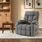 MCombo Power Lift Recliner for Elderly, Fabric 7287 (Dark Gray, Medium)