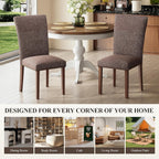 COLAMY Upholstered Dining Chairs Set of 6