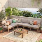 Stoog Modular Armless Chair - Interlocking Waterproof Seat for Building Sectionals, Outdoor Patio & Pool, Teak