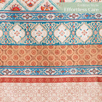Maison d' Hermine Table Runner 100% Cotton Double Layer Table Runners 72 inches Long for Thanksgiving Christmas Decorations Home Kitchen Dining Party Wedding (Romane, 14.5" x 72")
