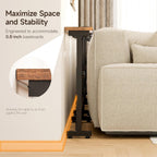 2 Pack 79" Behind Couch Table with Adjustable Height Narrow Console Sofa Table with 2 Power Outlets Long Entryway Table for Hallway Bedroom Living Room Decor Foyer Furniture Rustic Brown
